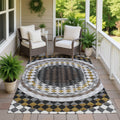 Machine Washable Indoor Outdoor Global Ridgway Chantille Rug