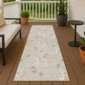 Machine Washable Indoor Outdoor Kids Unicorn Chantille Rug