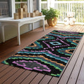 Machine Washable Indoor Outdoor Modern Atar Chantille Rug