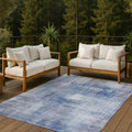 Machine Washable Indoor Outdoor Modern Athens Chantille Rug