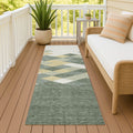 Machine Washable Indoor Outdoor Modern Avo Chantille Rug