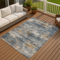 Machine Washable Indoor Outdoor Modern Blend Chantille Rug