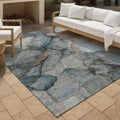 Machine Washable Indoor Outdoor Modern Brush Chantille Rug