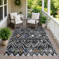 Machine Washable Indoor Outdoor Modern Chino Chantille Rug