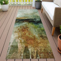 Machine Washable Indoor Outdoor Modern Colbert Chantille Rug