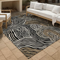 Machine Washable Indoor Outdoor Modern Cortez Chantille Rug