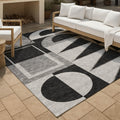 Machine Washable Indoor Outdoor Modern Crowley Chantille Rug