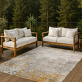 Machine Washable Indoor Outdoor Modern Culloden Chantille Rug