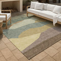 Machine Washable Indoor Outdoor Modern Dacono Chantille Rug