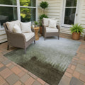 Machine Washable Indoor Outdoor Modern Dawn Chantille Rug