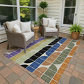 Machine Washable Indoor Outdoor Modern Finch Chantille Rug