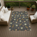 Machine Washable Indoor Outdoor Modern Frog Chantille Rug
