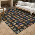Machine Washable Indoor Outdoor Modern Frogs Chantille Rug