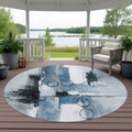 Machine Washable Indoor Outdoor Modern Griffin Chantille Rug