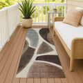 Machine Washable Indoor Outdoor Modern Hays Chantille Rug