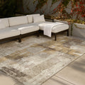 Machine Washable Indoor Outdoor Modern Manitou Chantille Rug