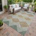 Machine Washable Indoor Outdoor Modern Mission Chantille Rug