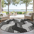 Machine Washable Indoor Outdoor Modern Pathway Chantille Rug