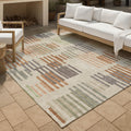 Machine Washable Indoor Outdoor Modern Pines Chantille Rug