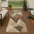 Machine Washable Indoor Outdoor Modern Queby Chantille Rug