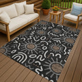 Machine Washable Indoor Outdoor Modern Sol Chantille Rug