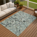 Machine Washable Indoor Outdoor Modern Splatter Chantille Rug
