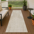 Machine Washable Indoor Outdoor Modern Trax Chantille Rug