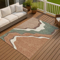 Machine Washable Indoor Outdoor Modern Valley Chantille Rug