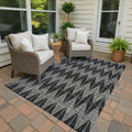 Machine Washable Indoor Outdoor Modern Zeke Chantille Rug