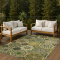 Machine Washable Indoor Outdoor Mosaic Chamblee Chantille Rug