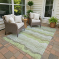 Machine Washable Indoor Outdoor Ombre Stripes Chantille Rug