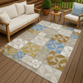 Machine Washable Indoor Outdoor Patch Lupton Chantille Rug