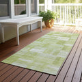 Machine Washable Indoor Outdoor Solid Hatches Chantille Rug
