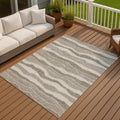 Machine Washable Indoor Outdoor Stripe Jordan Chantille Rug