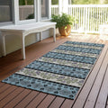 Machine Washable Indoor Outdoor Stripe Sochi Chantille Rug
