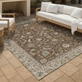 Machine Washable Indoor Outdoor Traditional Arvada Chantille Rug