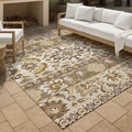 Machine Washable Indoor Outdoor Traditional Aspen Chantille Rug