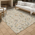 Machine Washable Indoor Outdoor Traditional Basalt Chantille Rug