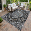 Machine Washable Indoor Outdoor Traditional Indore Chantille Rug