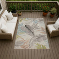 Machine Washable Indoor Outdoor Tropical Bali Chantille Rug