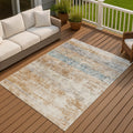 Machine Washable Indoor Outdoor Vintage Stripes Chantille Rug