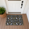 Machine Washable Indoor Outdoor Whimsy Butterfly Chantille Rug