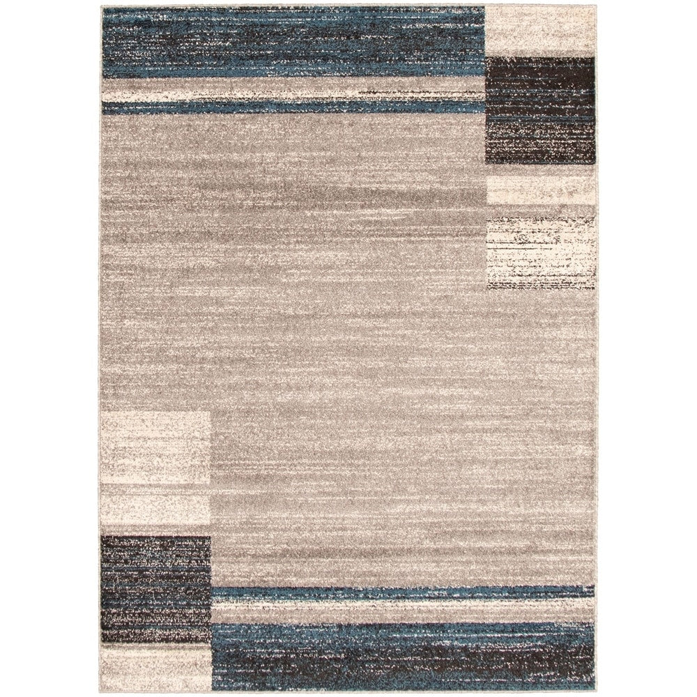 Machine Woven Ayla Grey Blue Rug 710 X 102