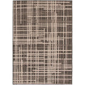 Machine Woven Sisal Burburry Black Silver Rug 311 X 57