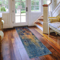 Nina Vintage Bohemian Orange Blue Area Rug 79 X 11
