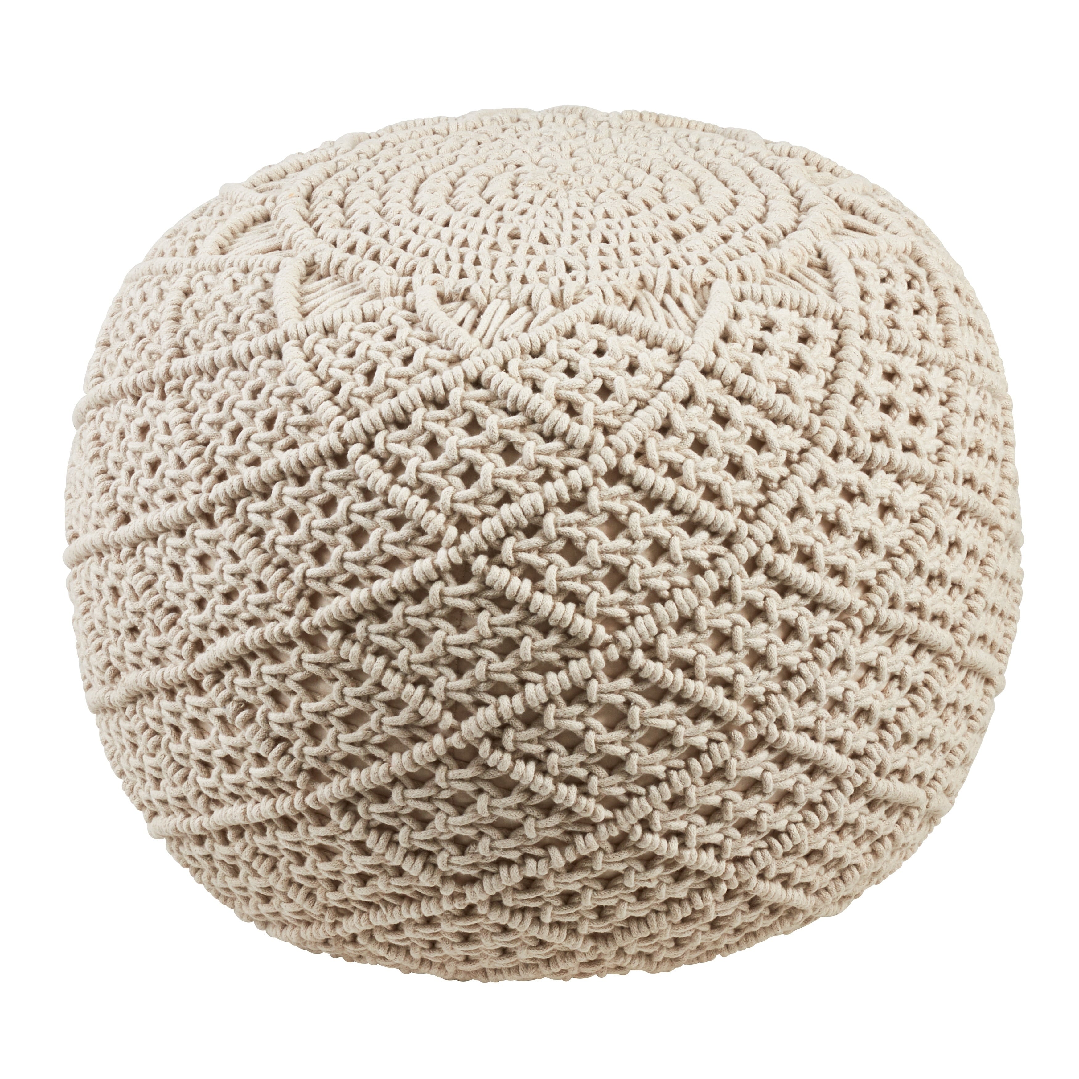 Macram Cotton Pouf