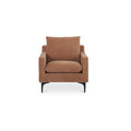 Macron Accent Chair Polyester Fabric Pine And Plywood Frame Removable Back Cushion Angled Backrest Heritage Pink