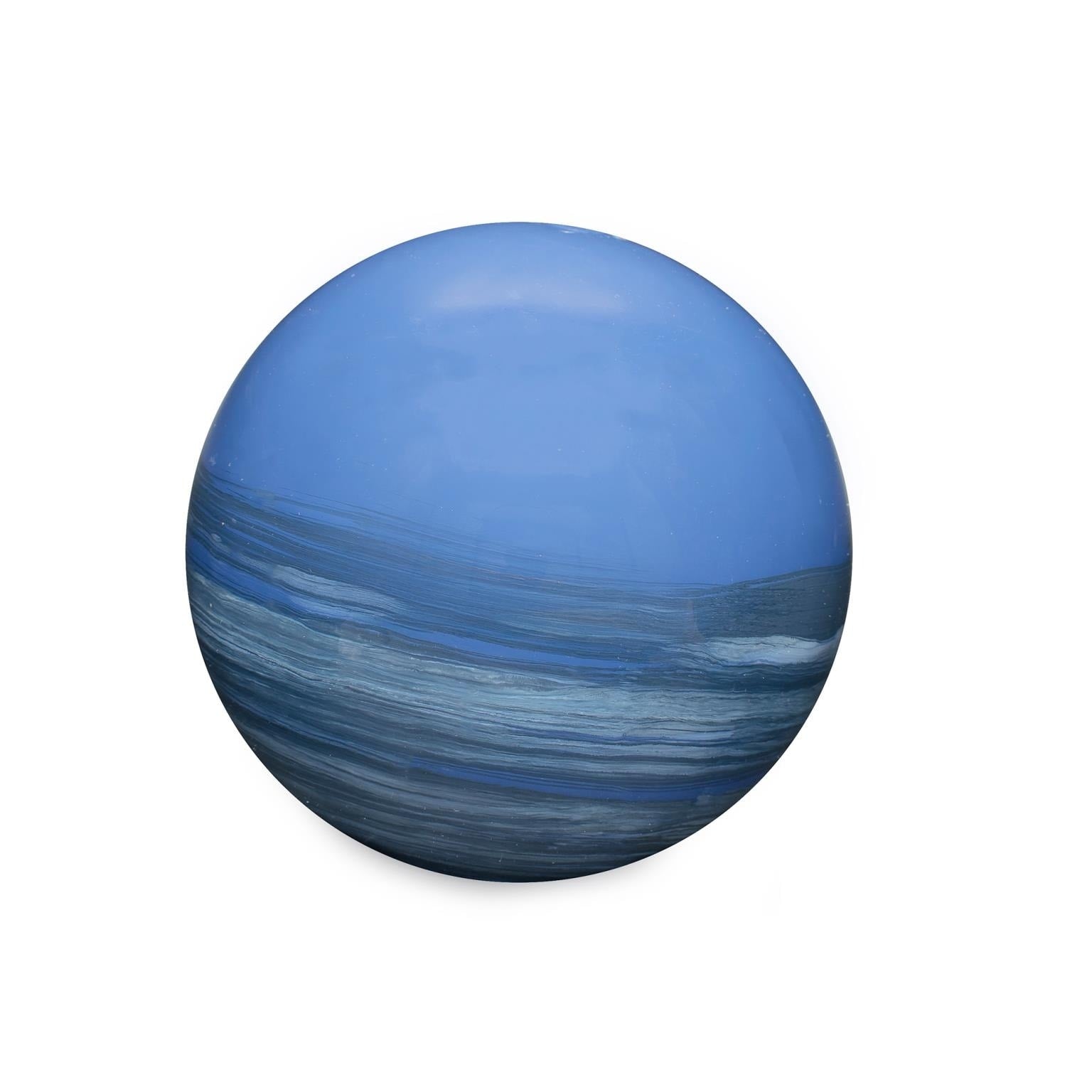 Madagascar Sapphire Decorative Metal Orbs Small