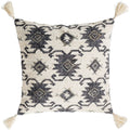 Maddox Traditional Black Poly Filled Throw Pillow 20 Inch