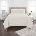Maddux Place Simpson Natural Hand Quilted Cotton 3 Piece Quilt Set Queen Size